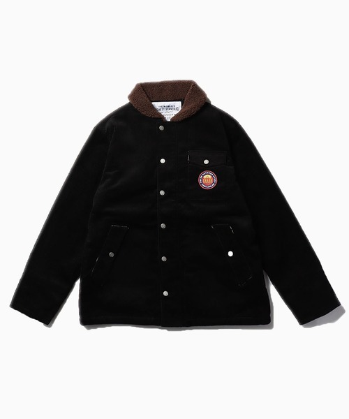 ジャケット・アウター REVERSIBLE BOA PONCHO COAT セール】POLeR/ポーラー CORDUROY BOA JACKET ボアジャケット