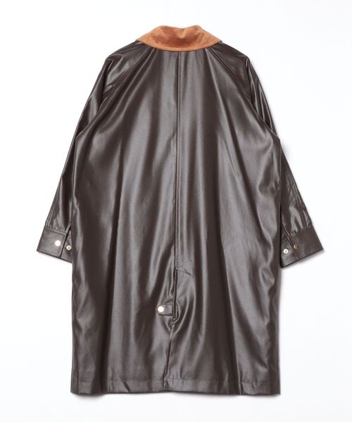 DOUBLE STANDARD CLOTHING（ダブルスタンダードクロージング）の「ワックスヴィンテージジョーゼット コート（ダウンジャケット/コート・レディース・カーキ・38/36）」の14枚目の写真