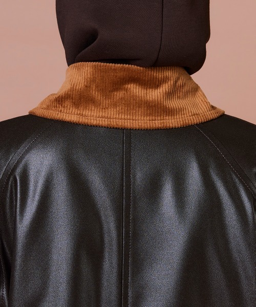 DOUBLE STANDARD CLOTHING（ダブルスタンダードクロージング）の「ワックスヴィンテージジョーゼット コート（ダウンジャケット/コート・レディース・カーキ・38/36）」の9枚目の写真