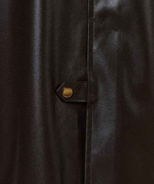 DOUBLE STANDARD CLOTHING（ダブルスタンダードクロージング）の「ワックスヴィンテージジョーゼット コート（ダウンジャケット/コート・レディース・カーキ・38/36）」の13枚目の写真