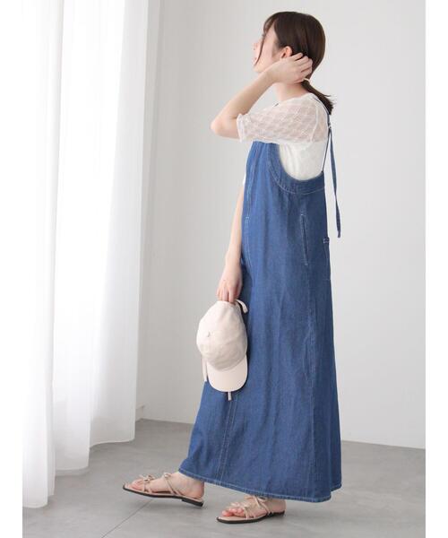 Te chichi TERRASSE（テチチテラス）の「半袖レーストップス（その他トップス・レディース・オフホワイト/ブラック・F）」の4枚目の写真