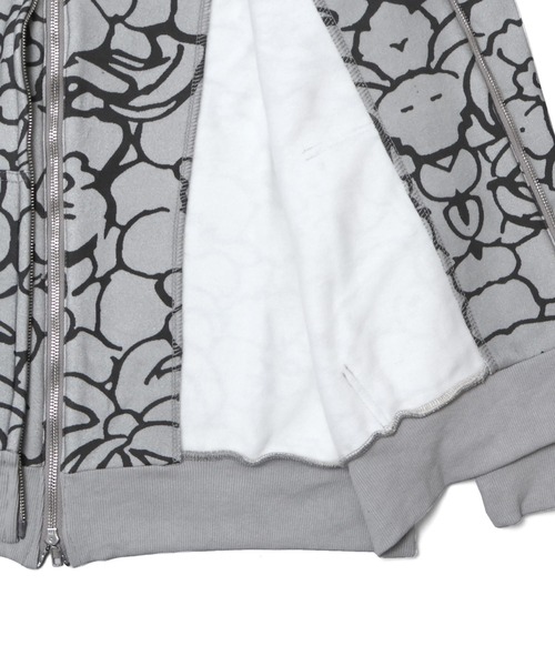 Chris Pyrate(クリスパイレート )の「CHRIS PYRATE FLORAL All ZIP HOODIE(パーカー・メンズ・グレー系その他・XS/S/M/L)」の8枚目の写真