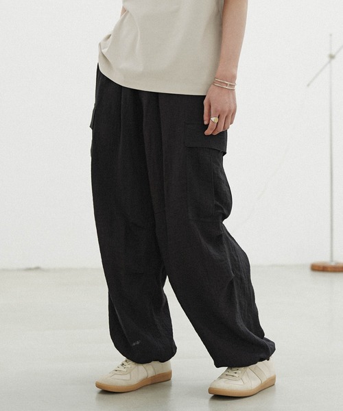 【美品】LIDNM／リドム／ワイド カーゴパンツ／M ブランド古着】カーゴパンツ（カーゴパンツ）｜WYM LIDNM