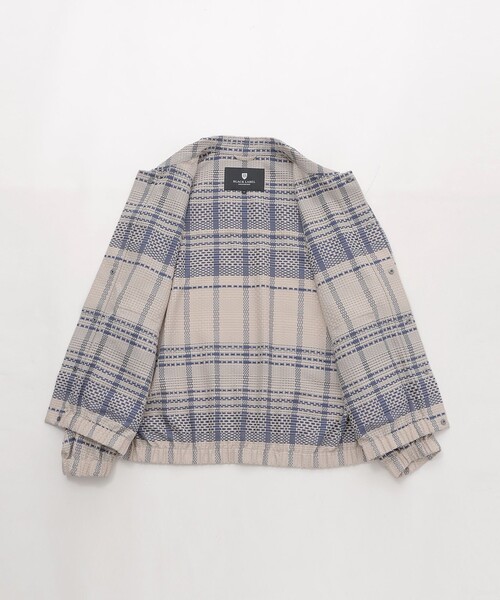BLACK LABEL CRESTBRIDGE(ブラックレーベル・クレストブリッジ)の「シアーチェックミリタリーブルゾン(ブルゾン・メンズ・ベージュ系その他・M)」の6枚目の写真