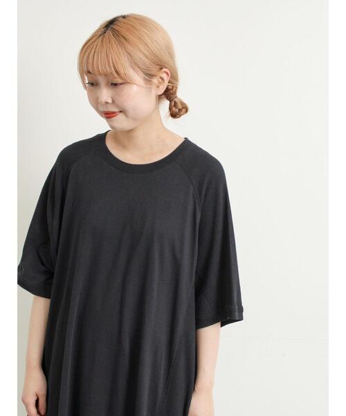 SM2（エスエムツー）の「ワッフル切替ワンピース（ワンピース・レディース・クリーム/ブラック/カーキ・F）」の5枚目の写真