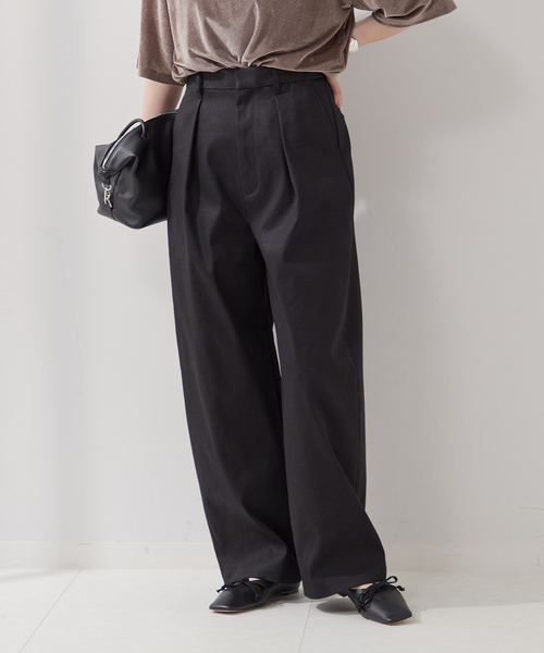 BONBONSTORE チノパンツ　ブラック　Sサイズ BONBONSTORE チノパンツ ブラック Sサイズ フラZチノ
