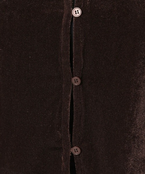 LOWRYS FARM（ローリーズファーム）の「シアーベロアメローカーディガンＳＳ　577737（カーディガン/ボレロ・レディース・ブラック/ネイビー/ブラウン/アイボリー・FREE）」の22枚目の写真