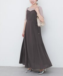 natural couture | 【canami】両サイドプリーツキャミワンピース(ワンピース)