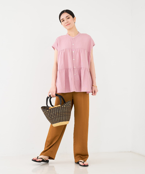 collex（コレックス）の「ニャリガバスケット ニケチェック S（かごバッグ・レディース・ブラック系その他・S）」の14枚目の写真