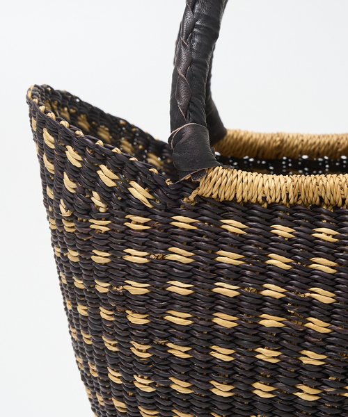 collex（コレックス）の「ニャリガバスケット ニケチェック S（かごバッグ・レディース・ブラック系その他・S）」の22枚目の写真