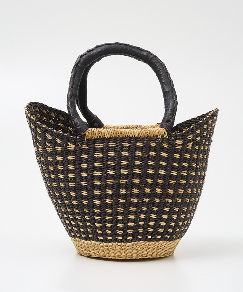 collex（コレックス）の「ニャリガバスケット ニケチェック S（かごバッグ・レディース・ブラック系その他・S）」の6枚目の写真