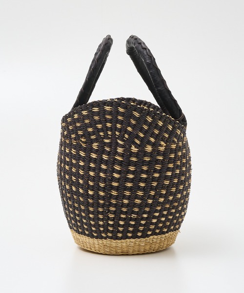 collex（コレックス）の「ニャリガバスケット ニケチェック S（かごバッグ・レディース・ブラック系その他・S）」の7枚目の写真