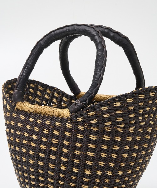 collex（コレックス）の「ニャリガバスケット ニケチェック S（かごバッグ・レディース・ブラック系その他・S）」の11枚目の写真