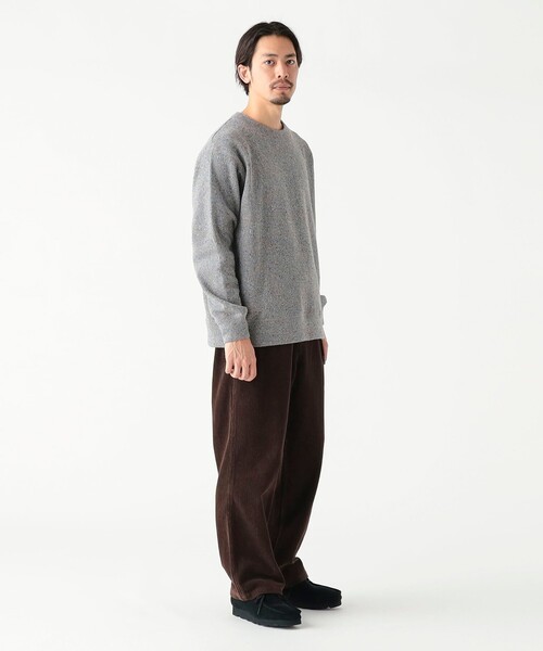 B:MING by BEAMS（ビーミングバイビームス）の「ダブルフェイス ネップ スウェット クルー（ユニセックス）（スウェット・メンズ・グレー/ネイビー・XL/L/M/S）」の3枚目の写真