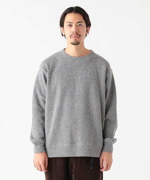 B:MING by BEAMS（ビーミングバイビームス）の「ダブルフェイス ネップ スウェット クルー（ユニセックス）（スウェット・メンズ・グレー/ネイビー・XL/L/M/S）」の16枚目の写真