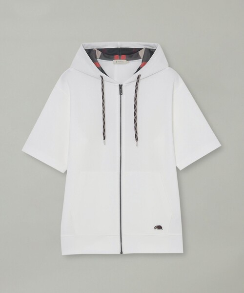 CB CRESTBRIDGE（シービークレストブリッジ）の「ヘッジホッグハーフスリーブフーディー（パーカー・レディース・オフホワイト/ブラック・1/3/2）」の10枚目の写真