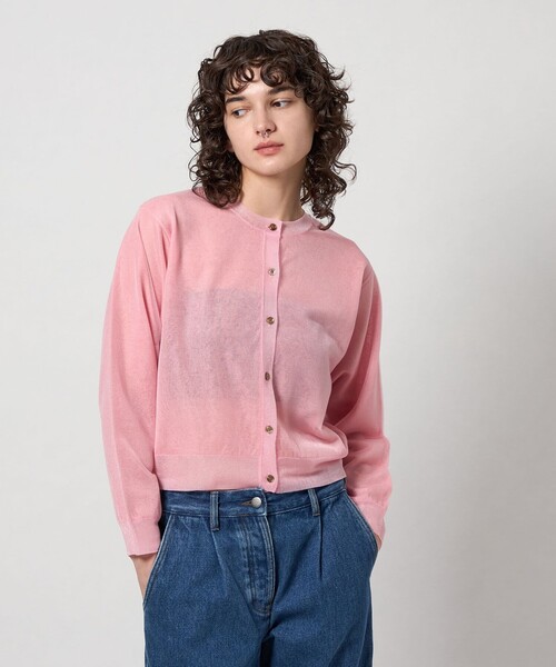 ＜6(ROKU)＞シアーカラーポイント プルオーバー ニット BEAUTY&YOUTH UNITED ARROWS｜<6(ROKU)>シアーカラーポイント