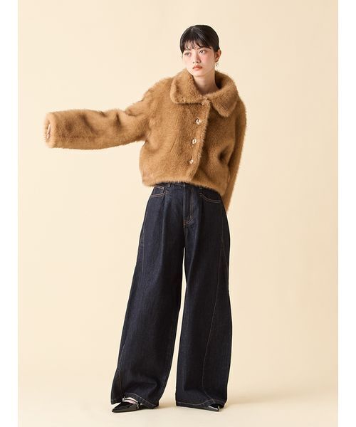 バリエファーショートコート（ブルゾン）｜LILY BROWN（リリーブラウン