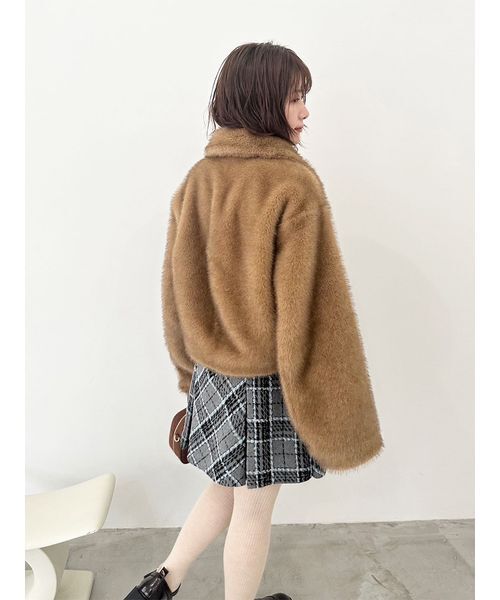 バリエファーショートコート（ブルゾン）｜LILY BROWN（リリーブラウン