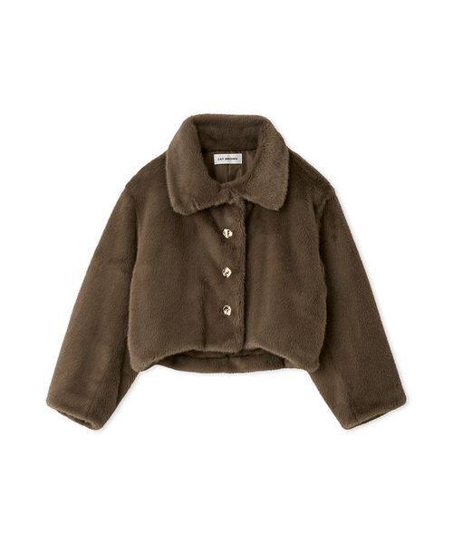 バリエファーショートコート（ブルゾン）｜LILY BROWN（リリーブラウン