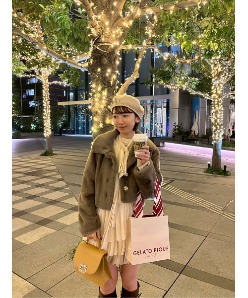 Lily Brownブラウン ファーコート ショート丈 LILY BROWN（リリーブラウン） リリー ブラウン アウター 25秋冬