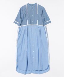ZUCCa ワンピース　半袖 zucca 半袖ひざ丈ワンピース 黒/チェック柄 - メルカリ