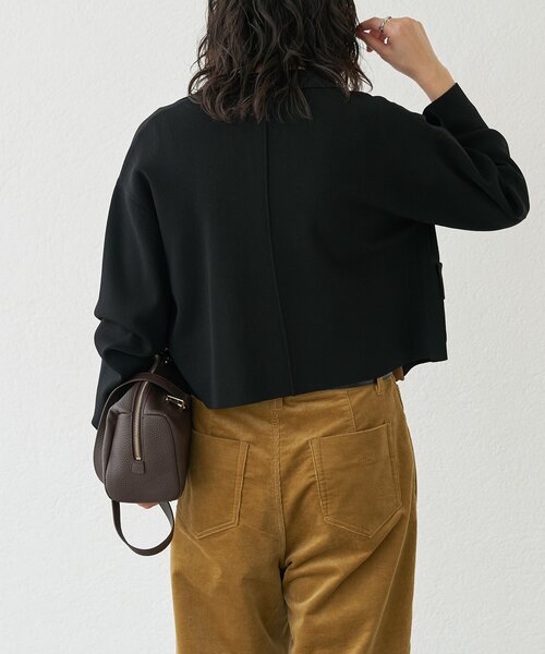 セール】【季節の変わり目に/接触冷感】ショートニットジャケット