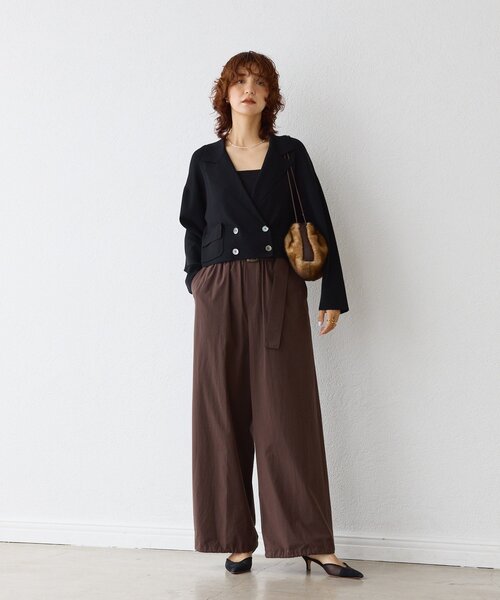 セール】【季節の変わり目に/接触冷感】ショートニットジャケット