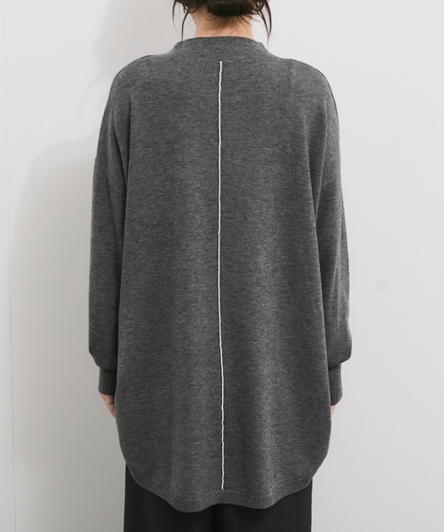 le cercle ADAM ET ROPE'(ルセルクルアダムエロペ)の「ウール混バックリンキングボトルネックニットプルオーバー(ニット/セーター・レディース・ホワイト系その他/グリーン/ブラック系その他/グレー・FREE)」の17枚目の写真