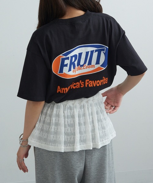 FRUIT OF THE LOOM(フルーツオブザルーム)の「【FRUIT OF THE LOOM】FTL Print T-shirt(Tシャツ/カットソー・メンズ・ブラック/グレー/ホワイト・XL/L/M)」の15枚目の写真