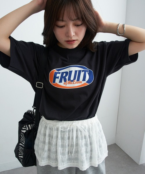 FRUIT OF THE LOOM(フルーツオブザルーム)の「【FRUIT OF THE LOOM】FTL Print T-shirt(Tシャツ/カットソー・メンズ・ブラック/グレー/ホワイト・XL/L/M)」の14枚目の写真