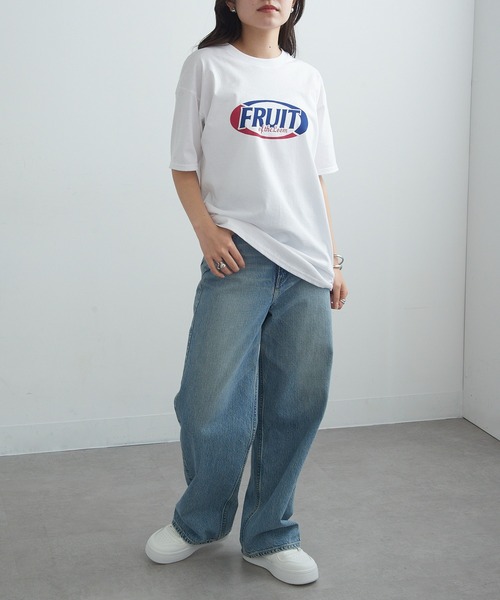 FRUIT OF THE LOOM(フルーツオブザルーム)の「【FRUIT OF THE LOOM】FTL Print T-shirt(Tシャツ/カットソー・メンズ・ブラック/グレー/ホワイト・XL/L/M)」の12枚目の写真