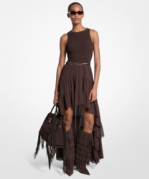 186000 Michael Kors マイケルコース ロングワンピース L レッド レディース [260128HM270136] MICHAEL KORS｜マイケルコースのワンピース/ドレス通販 - ZOZOTOWN