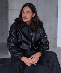Levi's（リーバイス）の「Levi's/リーバイス PREMIUM BLACK FULLZIP SPORTS LEATHER JACKET（ブルゾン・レディース）」