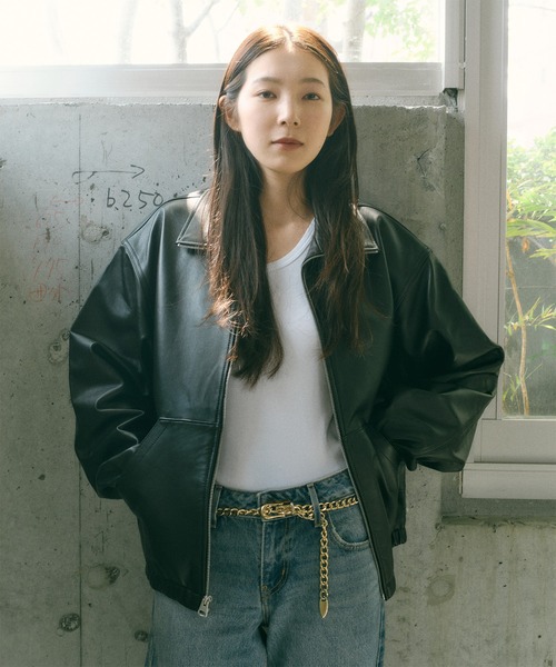 Levi's/リーバイス PREMIUM BLACK FULLZIP SPORTS LEATHER