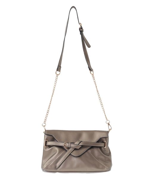 YECCA VECCA(イェッカヴェッカ)の「ベルトデザインチェーンバッグ(ショルダーバッグ・レディース・ブラック/ブロンズ・FREE)」の19枚目の写真