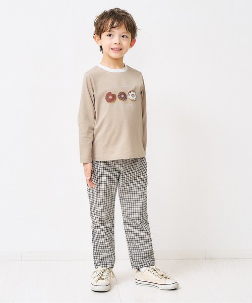 apres les cours（アプレレクール）の「【ジュニア対応】バラエティモチーフTシャツ/7days Style（Tシャツ/カットソー・キッズ・ベージュ/その他2/ラベンダー/グリーン/ピンク/レインボー/アイボリー/クリーム/グレー/ローズ・80/90/100/110/140/120/130）」の15枚目の写真