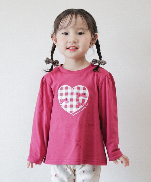 apres les cours（アプレレクール）の「【ジュニア対応】バラエティモチーフTシャツ/7days Style（Tシャツ/カットソー・キッズ・ベージュ/その他2/ラベンダー/グリーン/ピンク/レインボー/アイボリー/クリーム/グレー/ローズ・80/90/100/110/140/120/130）」の8枚目の写真