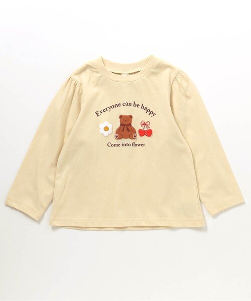 apres les cours（アプレレクール）の「【ジュニア対応】バラエティモチーフTシャツ/7days Style（Tシャツ/カットソー・キッズ・ベージュ/その他2/ラベンダー/グリーン/ピンク/レインボー/アイボリー/クリーム/グレー/ローズ・80/90/100/110/140/120/130）」の4枚目の写真
