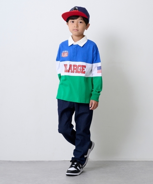 XLARGE KIDS(エクストララージキッズ)の「OG刺しゅうツイルキャップ(キャップ・キッズ・ブラック/グリーン/ネイビー・S(48-52cm)/52-56cm)」の14枚目の写真