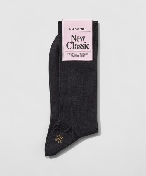 MARCOMONDE(マルコモンド)の「【MARCOMONDE(マルコモンド)】FINE GAUGE COTTON RIBBEDSOCKS(ソックス/靴下・レディース・ホワイト/ブラック・FREE)」の2枚目の写真