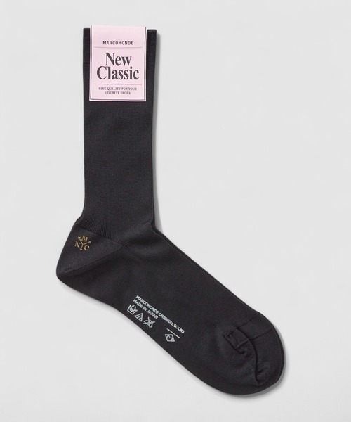 MARCOMONDE(マルコモンド)の「【MARCOMONDE(マルコモンド)】FINE GAUGE COTTON RIBBEDSOCKS(ソックス/靴下・レディース・ホワイト/ブラック・FREE)」の5枚目の写真