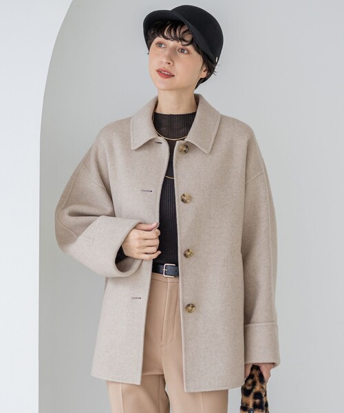 ⭐︎今期　23区MANTECOPure リバーコート ベージュ 38 23区｜【滝沢眞規子さん着用/Oggi掲載】MANTECOPure リバーコート