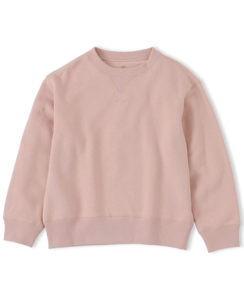 無印良品（ムジルシリョウヒン）の「キッズ　裏毛スウェットシャツ（スウェット・キッズ・ライトベージュ/スモークピンク/グレー/ブルー系/ネイビー・110/120/130/140/150）」の5枚目の写真