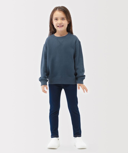 無印良品（ムジルシリョウヒン）の「キッズ　裏毛スウェットシャツ（スウェット・キッズ・ライトベージュ/スモークピンク/グレー/ブルー系/ネイビー・110/120/130/140/150）」の12枚目の写真