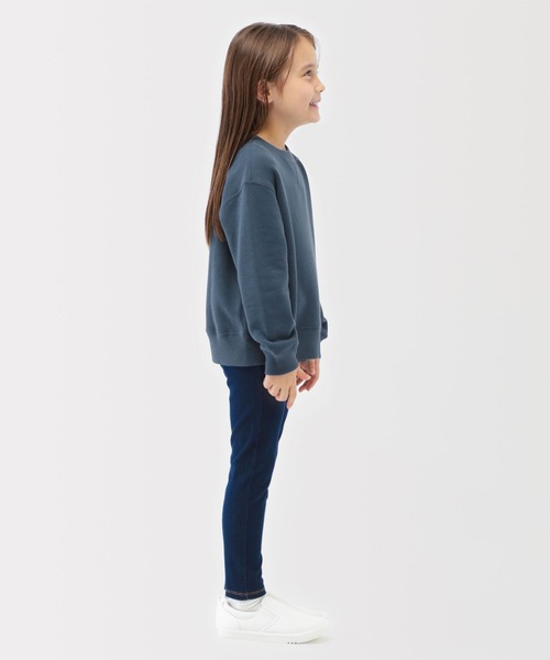 無印良品（ムジルシリョウヒン）の「キッズ　裏毛スウェットシャツ（スウェット・キッズ・ライトベージュ/スモークピンク/グレー/ブルー系/ネイビー・110/120/130/140/150）」の13枚目の写真