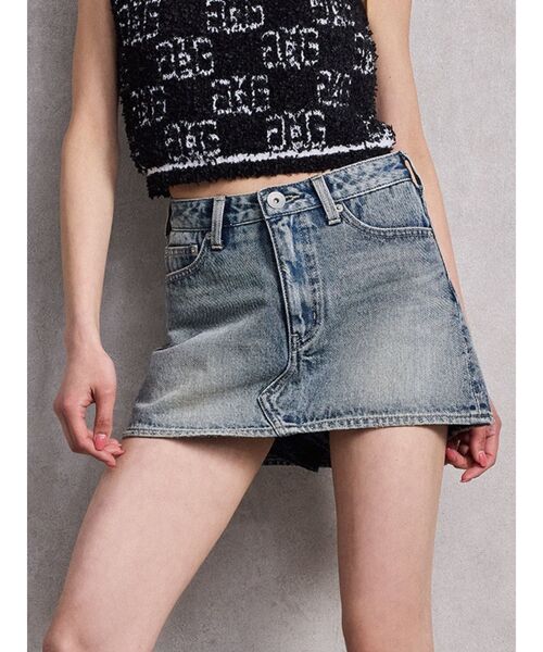 Vintageデニムスカートライクショートパンツ ジェイダ GYDA Vintageデニムスカートライクショートパンツ