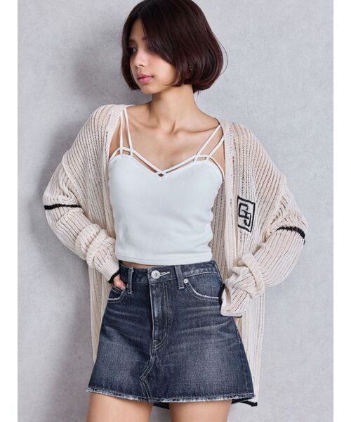 GYDA（ジェイダ）の「Vintageデニムスカートライクショートパンツ（デニムスカート・レディース・ブルー/その他1/ブラック・SMALL/MEDIUM/X-SMALL）」の6枚目の写真