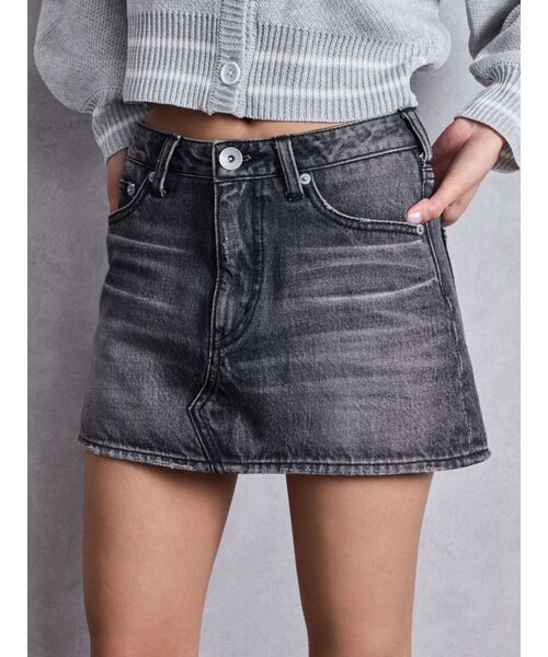 GYDA（ジェイダ）の「Vintageデニムスカートライクショートパンツ（デニムスカート・レディース・ブルー/その他1/ブラック・SMALL/MEDIUM/X-SMALL）」の5枚目の写真