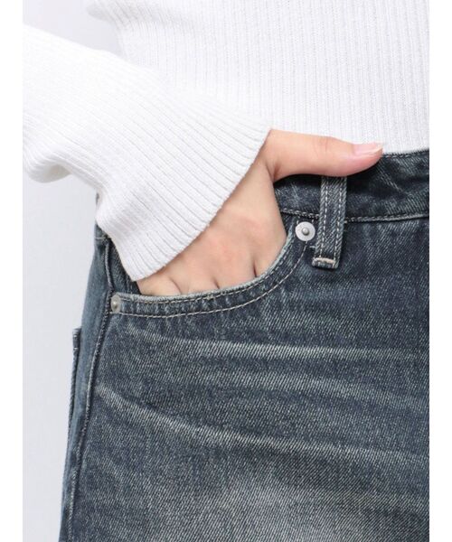 GYDA（ジェイダ）の「Vintageデニムスカートライクショートパンツ（デニムスカート・レディース・ブルー/その他1/ブラック・SMALL/MEDIUM/X-SMALL）」の4枚目の写真